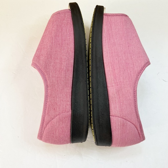 Like New Silvert’s Adaptive Open Toe Diabetic Shoes Pink Floral Slip On Size 9 - Picture 4 of 14